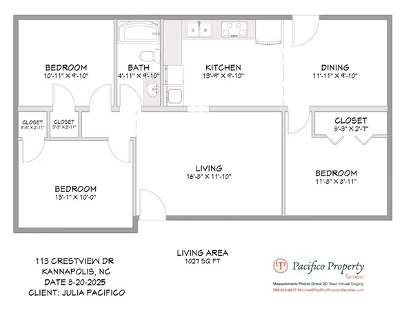 $1,500 | 113 Crestview Drive, Concord, NC 28027