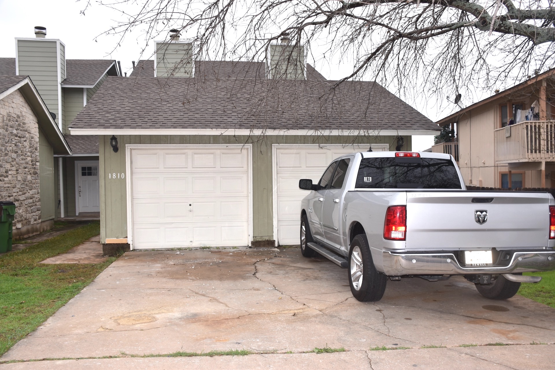 1810 Rawhide Loop Round Rock, TX 78681 - Photo 1 of 29 Light green siding exterior with a dark shingle roof