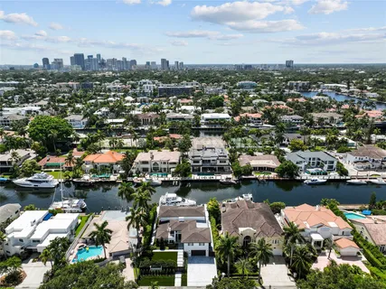 an aerial view of residential building with outdoor space