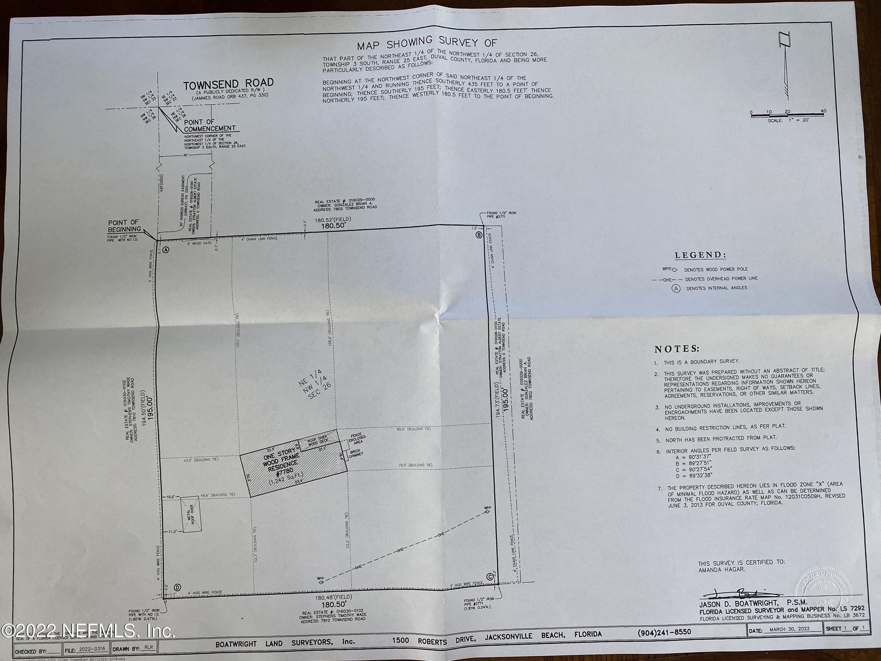 7780 Townsend Road Jacksonville, FL 32244 - Photo 7 of 7 Survey