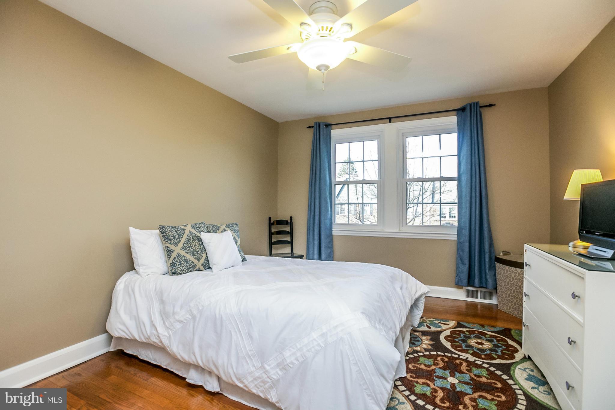 225 Overbrook Road Baltimore, MD 21212 - Photo 21 of 28 a bedroom with a bed and a flat tv screen on dresser