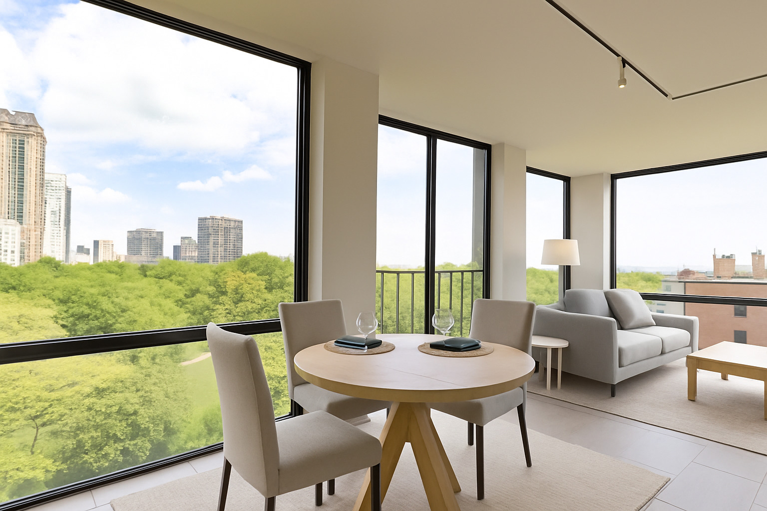 345 West Fullerton Parkway, Unit 1001 Chicago, IL 60614 - Photo 5 of 16 a view of a room with furniture and window