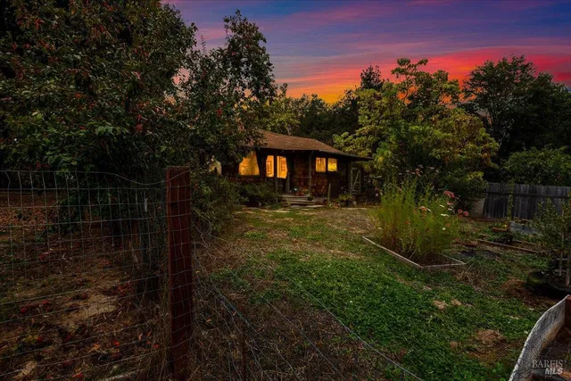 an aerial view of house with outdoor space