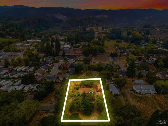 a view of city and mountain