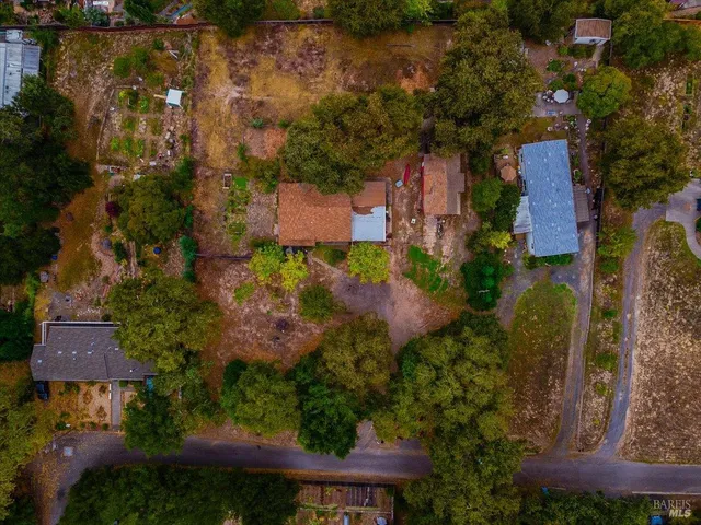 a view of city and mountain