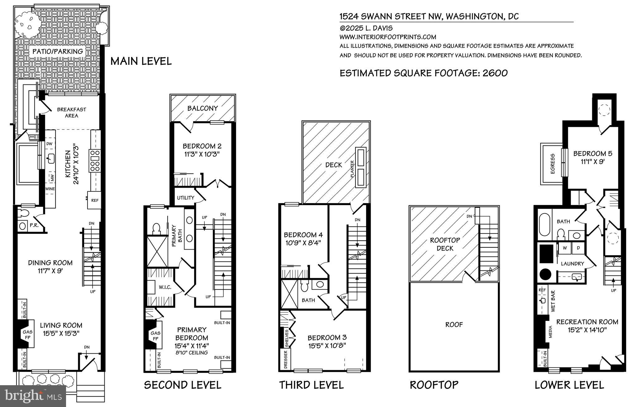 1524 Swann Street Northwest Washington, DC 20009 - Photo 30 of 30 Floor plan