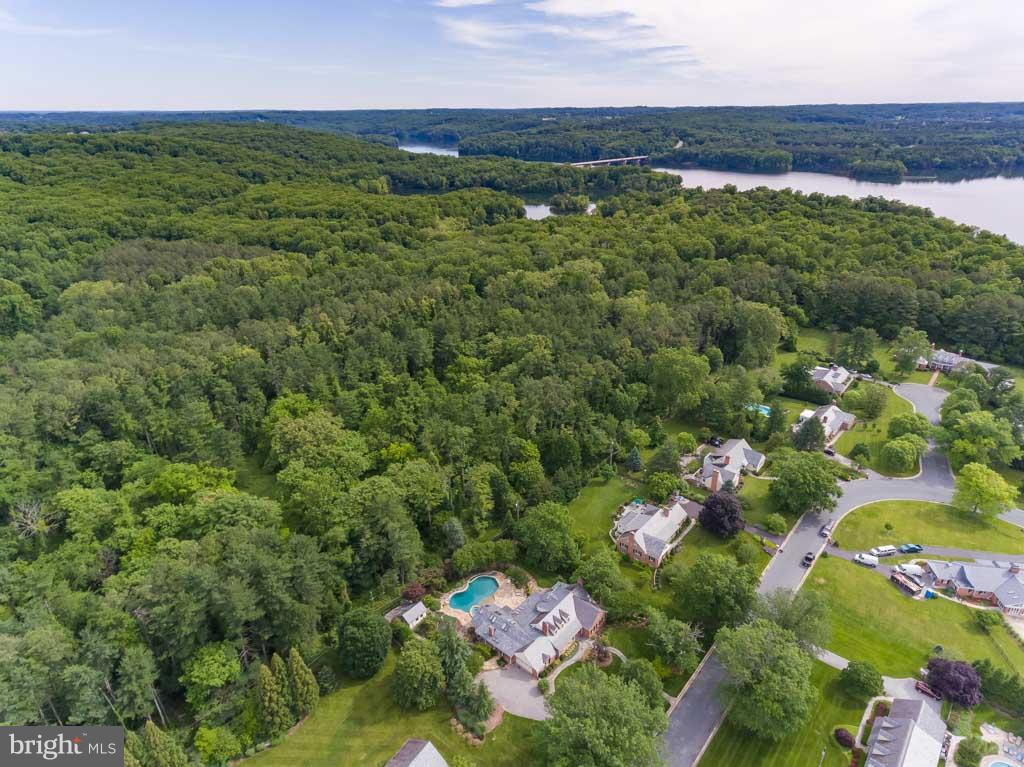 Aerial with Loch Raven Watershed
