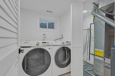 a bathroom that has a shower in it