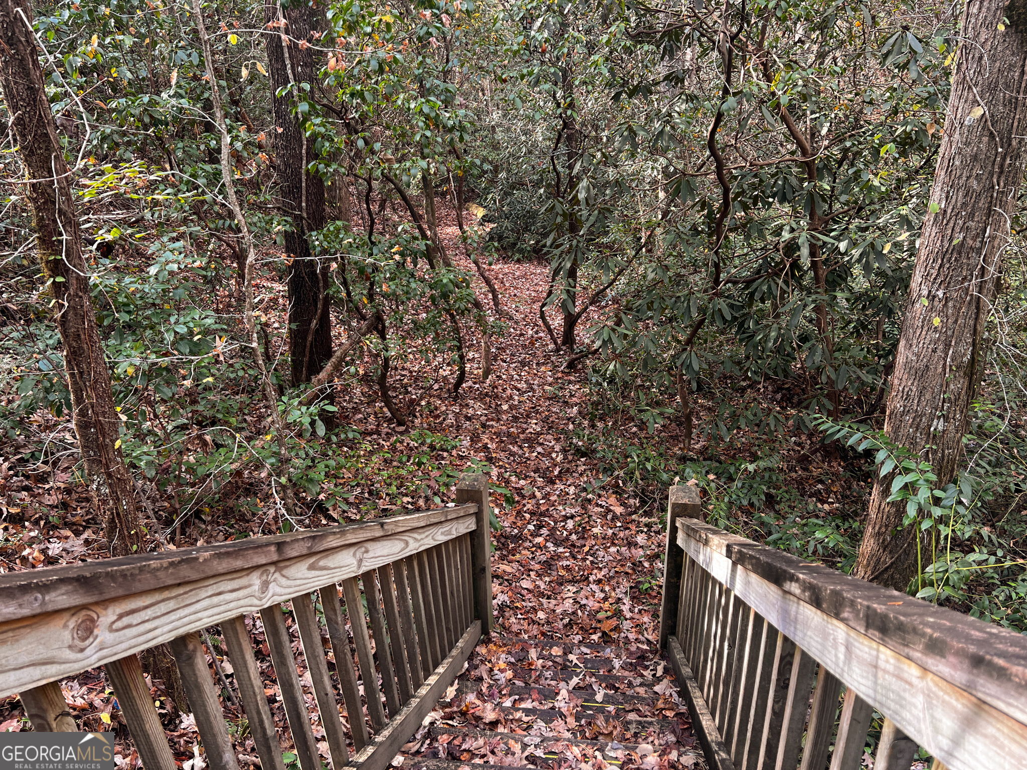 0 Soque Falls Drive Clarkesville, GA 30523 - Photo 5 of 11 a view of a wooden fence and trees