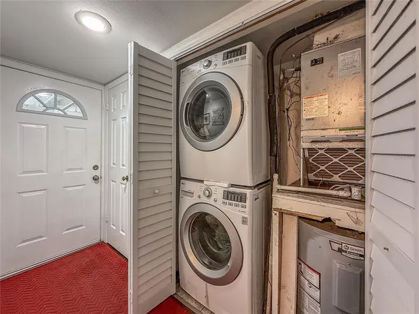 a view of a livingroom with a staircase