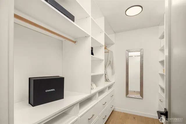 a view of a hallway with entryway