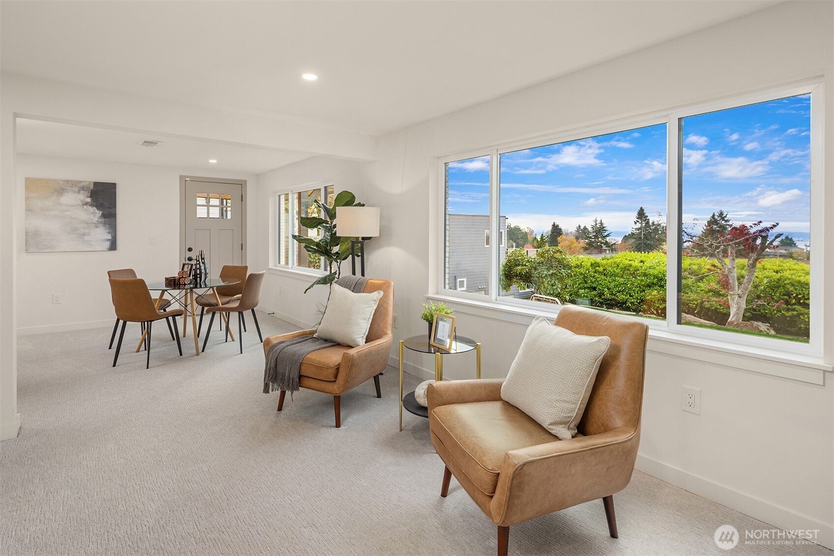 12711 9th Avenue Northwest Seattle, WA 98177 - Photo 27 of 40 a living room with furniture and a large window