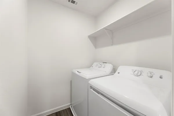 an empty room with an entryway