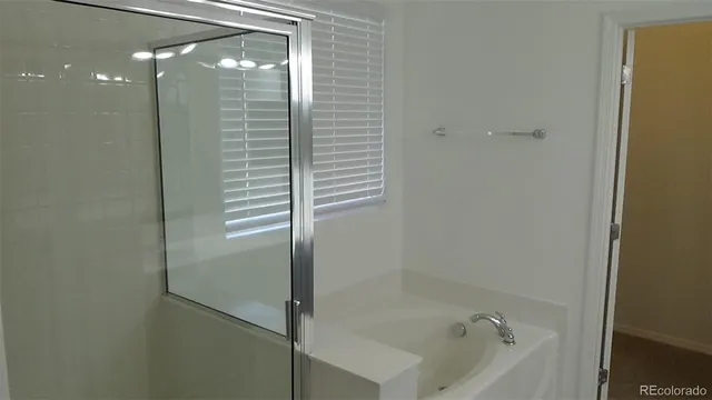 a close up view of a closet