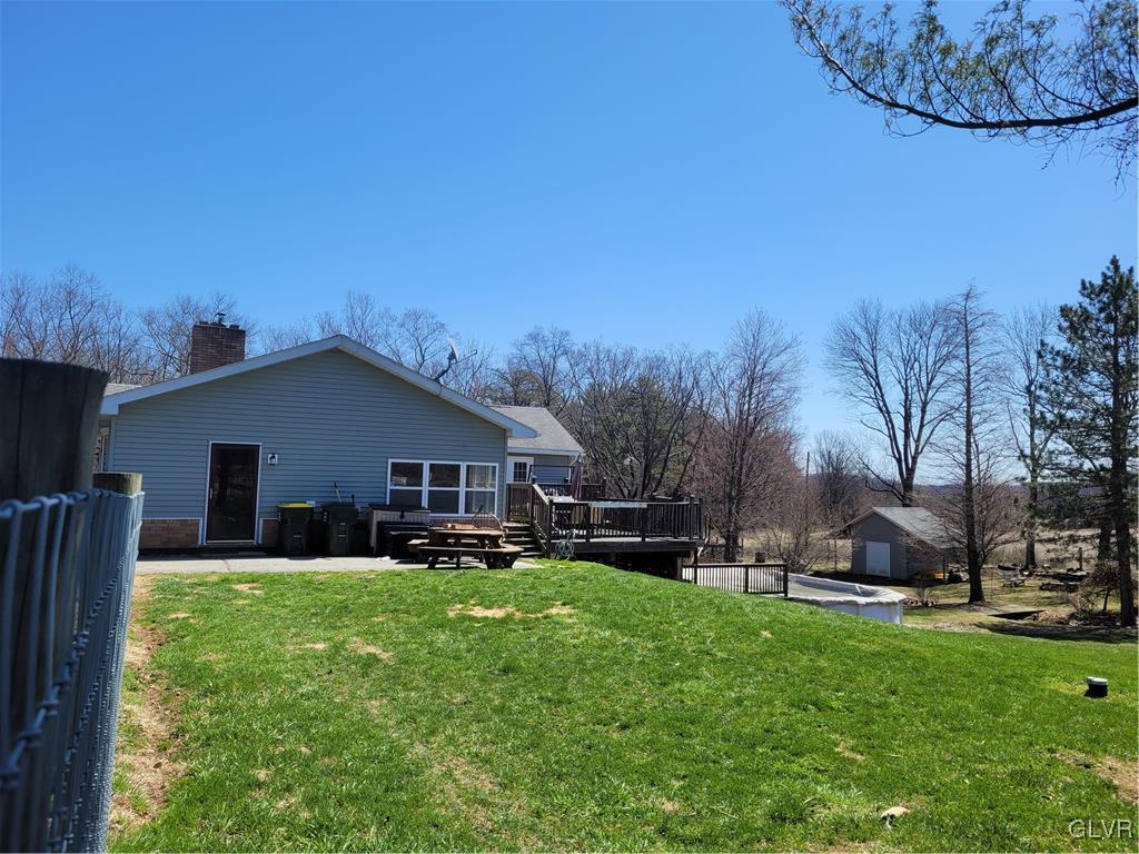 4563 Timberline Road Walnutport, PA 18088 - Photo 2 of 36 Decks, pool and shed in back yard