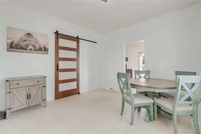 a view of a livingroom with a flat screen tv