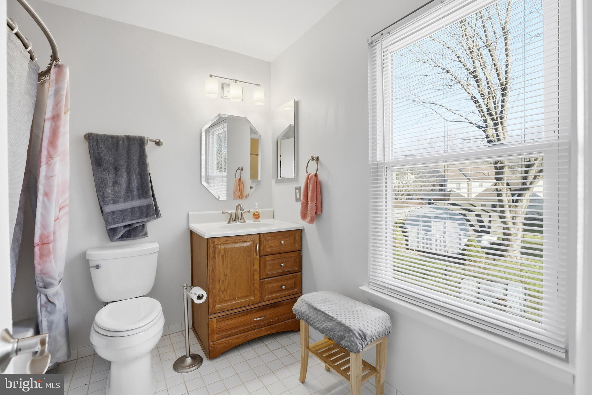 9709 Noble Ridge Terrace Gaithersburg, MD 20882 - Photo 29 of 64 a bathroom with a toilet a sink and a window