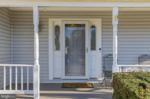 a view of a door of the house