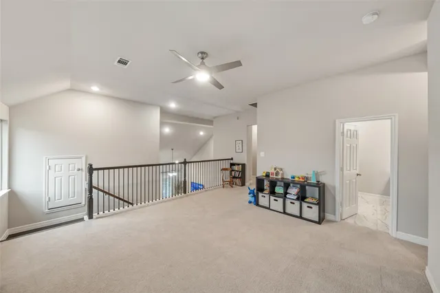 a view of a livingroom with furniture