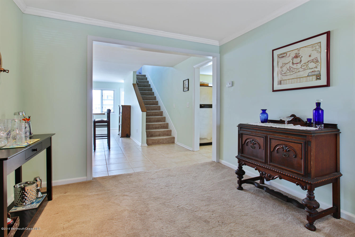 722 Drum Point Road Brick, NJ 08723 - Photo 11 of 28 a view of a workspace with furniture and stairs