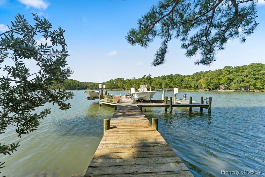 1106 Monarch Shores Road Kilmarnock, VA 22482 - Photo 31 of 44 View of dock with a water view