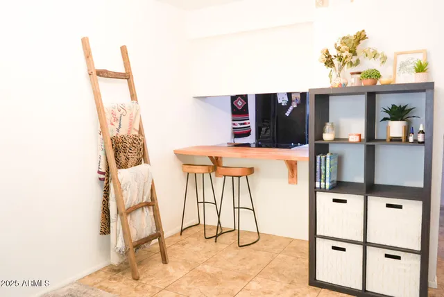 a close view of utility room