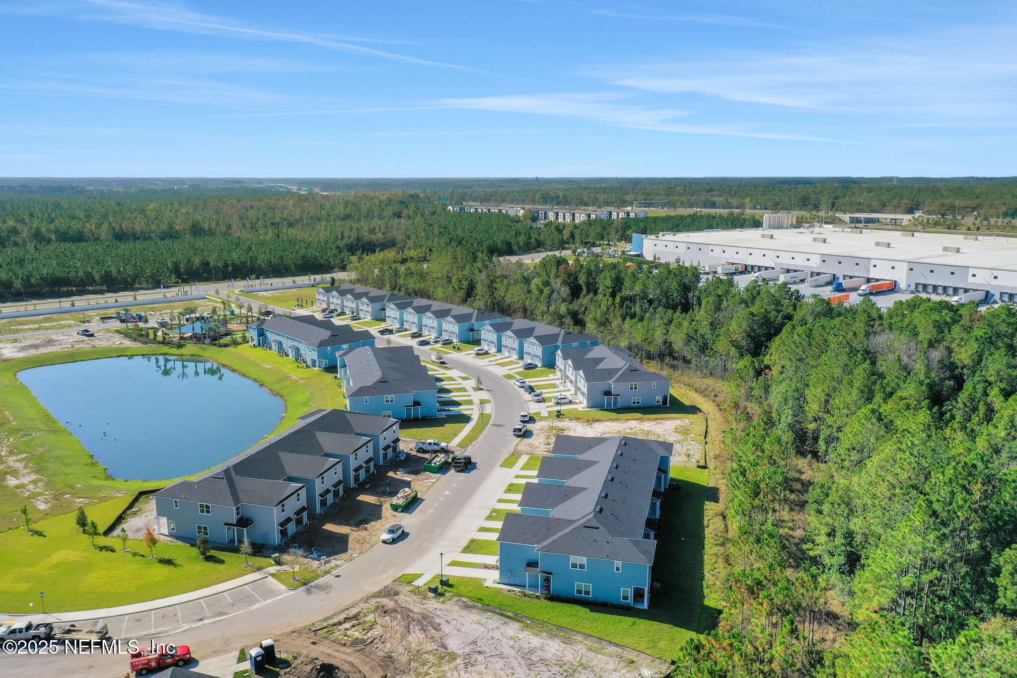 3765 Athenian Way Middleburg, FL 32068 - Photo 45 of 61 an aerial view of a house with a swimming pool yard and mountain view in back