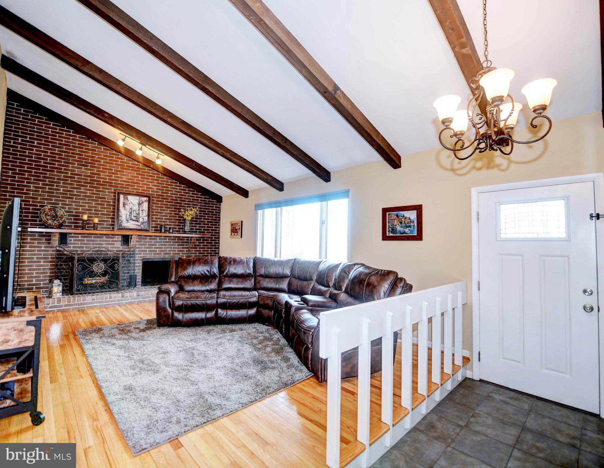 1703 Cosner Road Forest Hill, MD 21050 - Photo 5 of 44 Oversized FR/LR w vaulted beamed ceiling