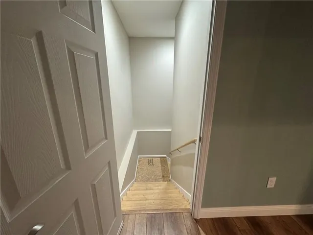 view of a room with wooden floor