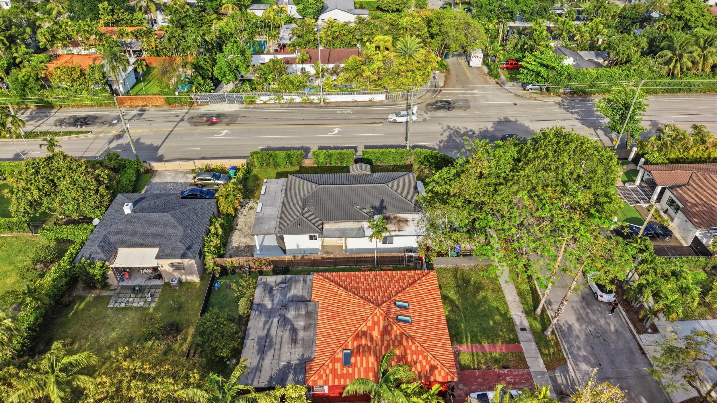 1770 Southwest 17th Avenue Miami, FL 33145 - Photo 39 of 46 an aerial view of a house with a garden