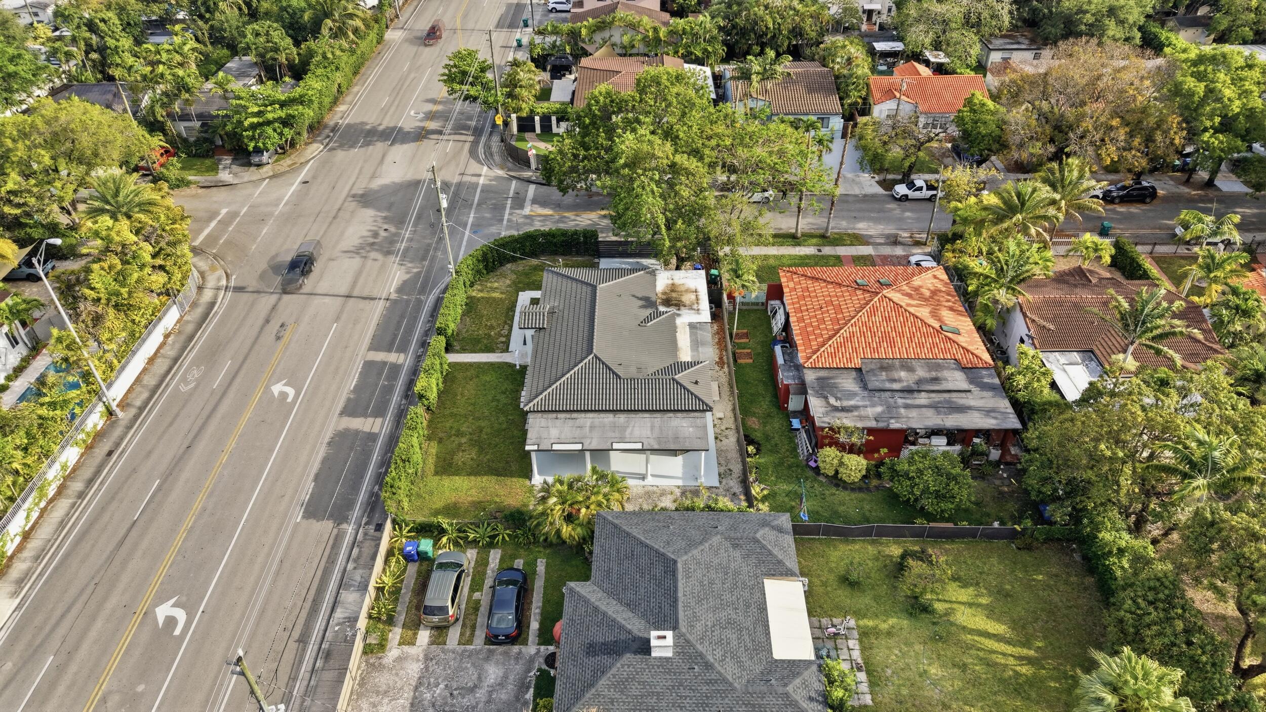 1770 Southwest 17th Avenue Miami, FL 33145 - Photo 40 of 46 an aerial view of a house with swimming pool and outdoor seating