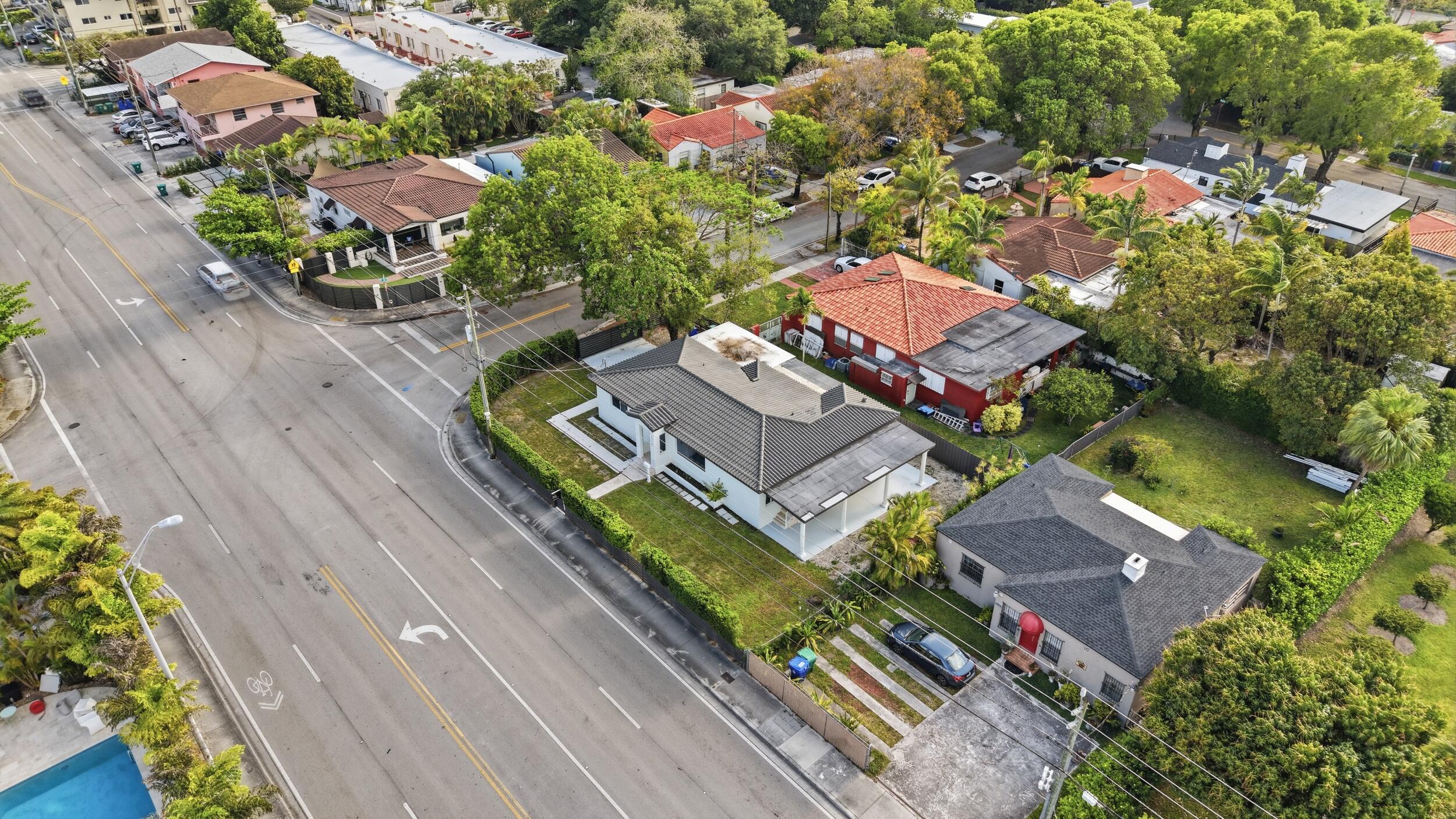 1770 Southwest 17th Avenue Miami, FL 33145 - Photo 44 of 46 an aerial view of a house with a garden