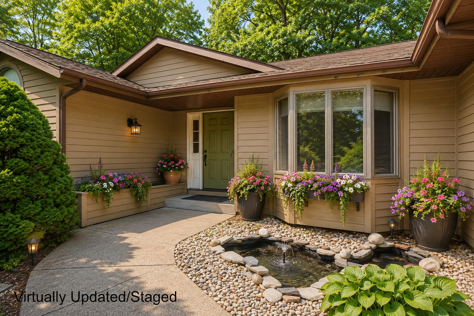 17871 North Fruitport Road Spring Lake, MI 49456 - Photo 2 of 38 Front Entry Virtually Staged