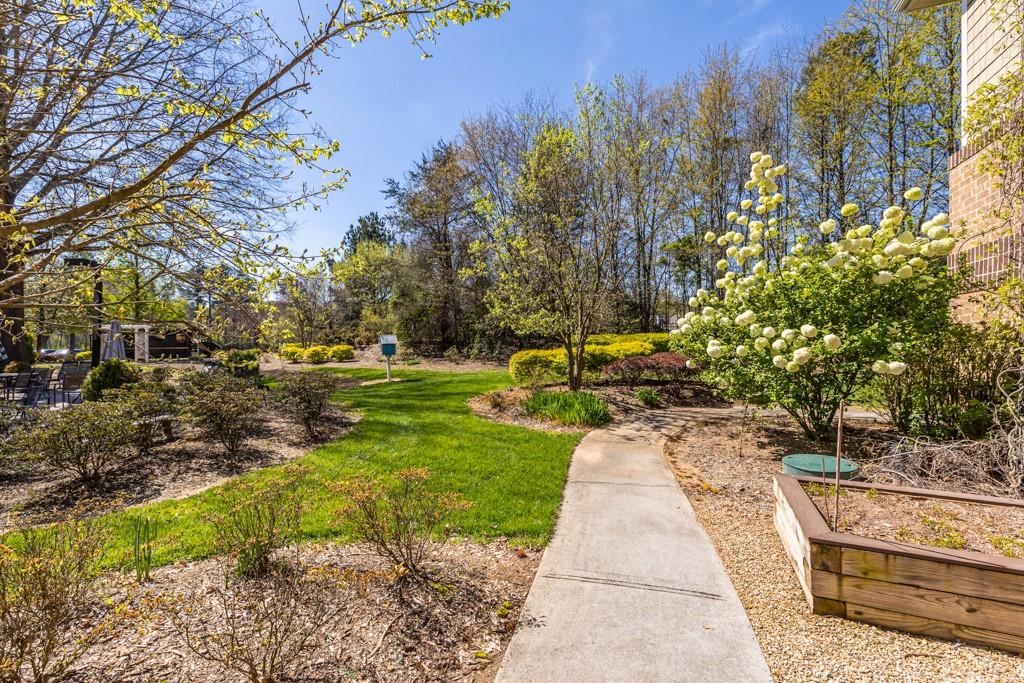 1800 Clairmont Lake, Unit 205 Decatur, GA 30033 - Photo 3 of 13 a backyard of a house with lots of green space