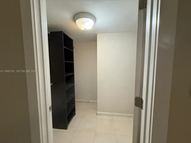 a view of closet area