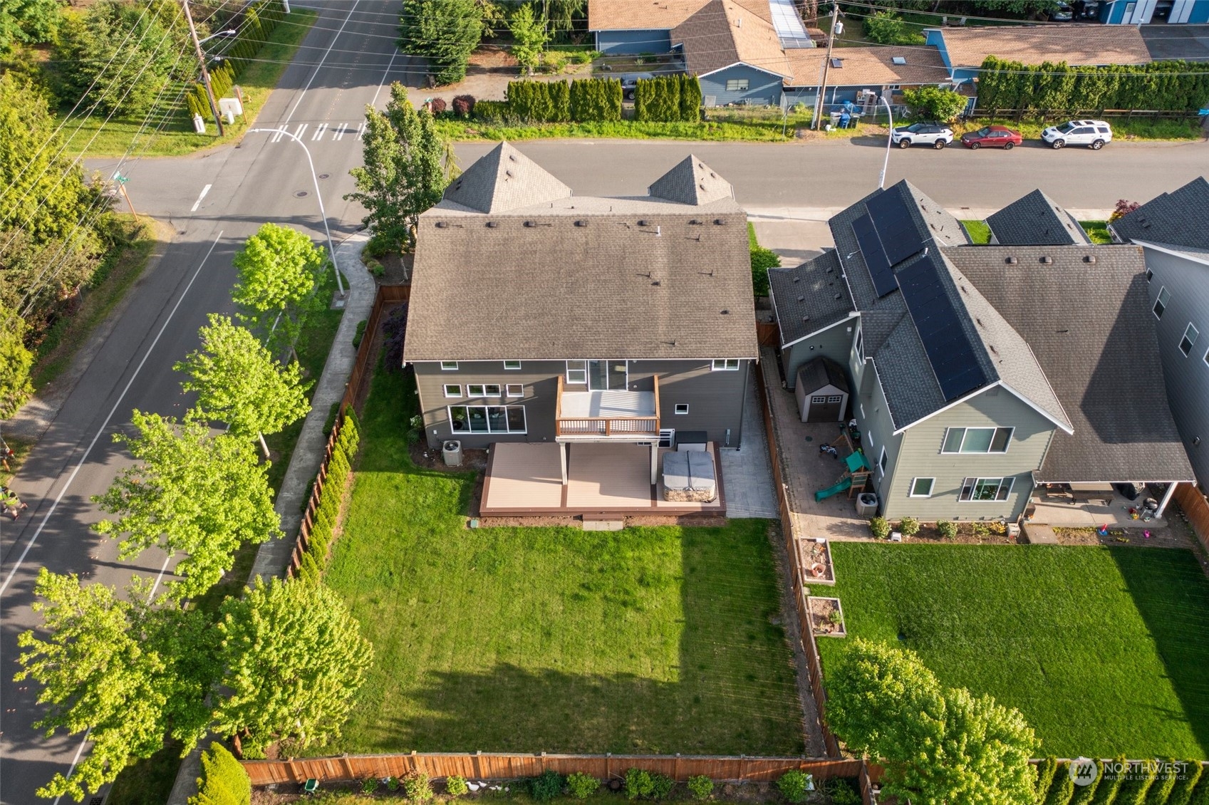 5226 Northeast 2nd Street Renton, WA 98059 - Photo 39 of 40 an aerial view of a house with garden space and street view
