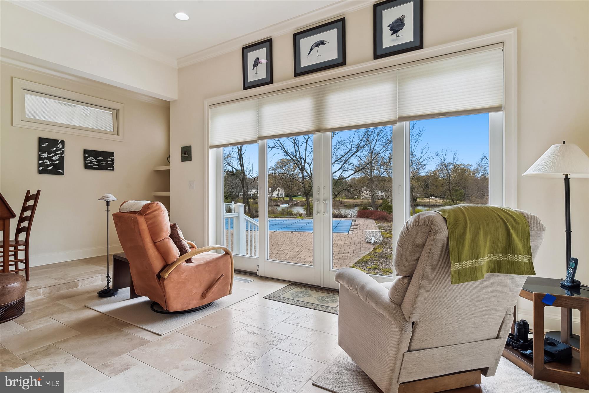 28090 Glebe Road Easton, MD 21601 - Photo 43 of 115 Sunroom views to waterfront and pool