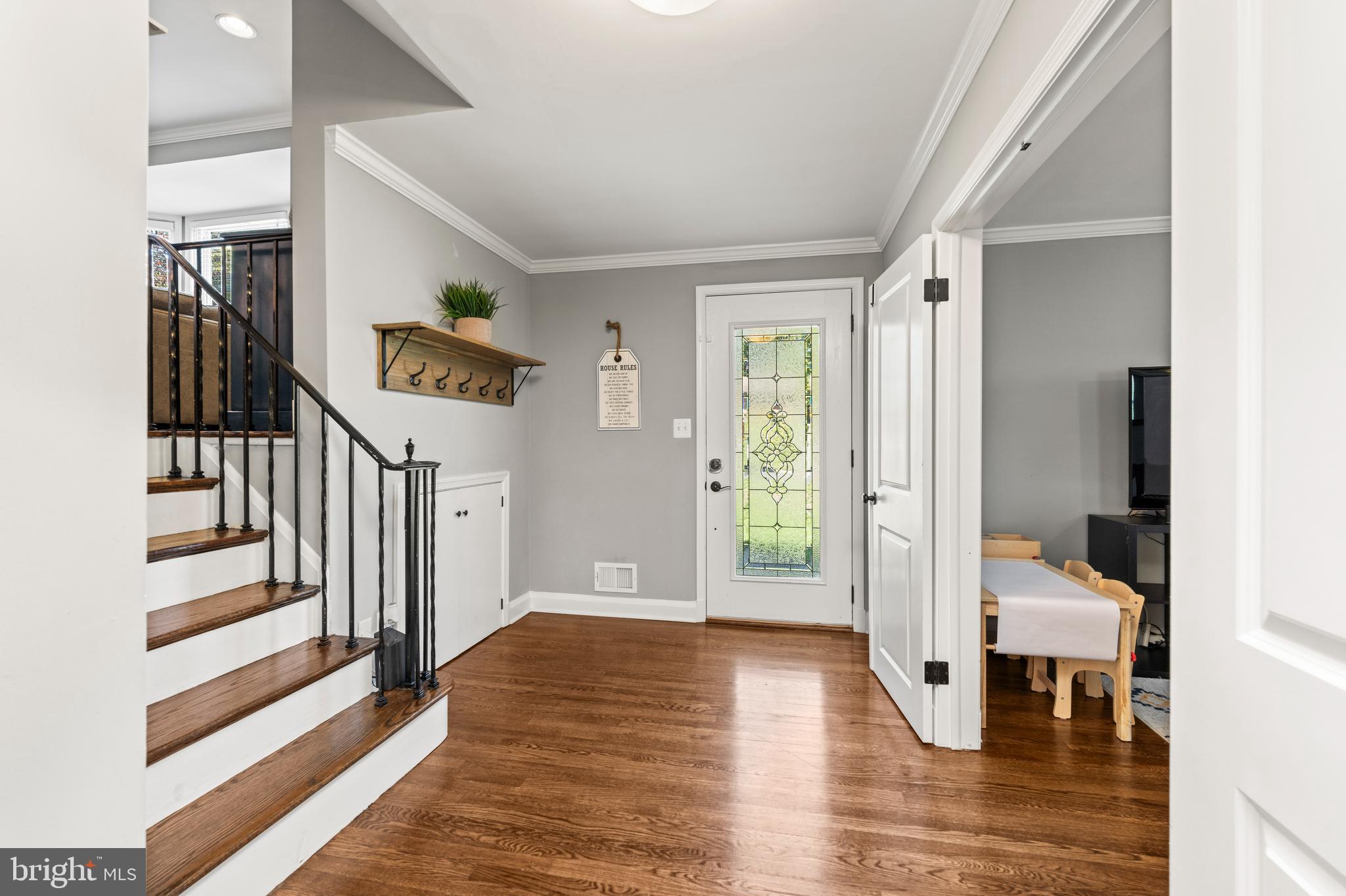 209 Charmuth Road Lutherville-Timonium, MD 21093 - Photo 5 of 43 Large Entry Foyer with Doors to Lower Level