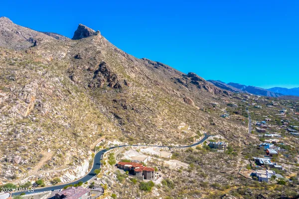 a view of mountain view with wooden floor
