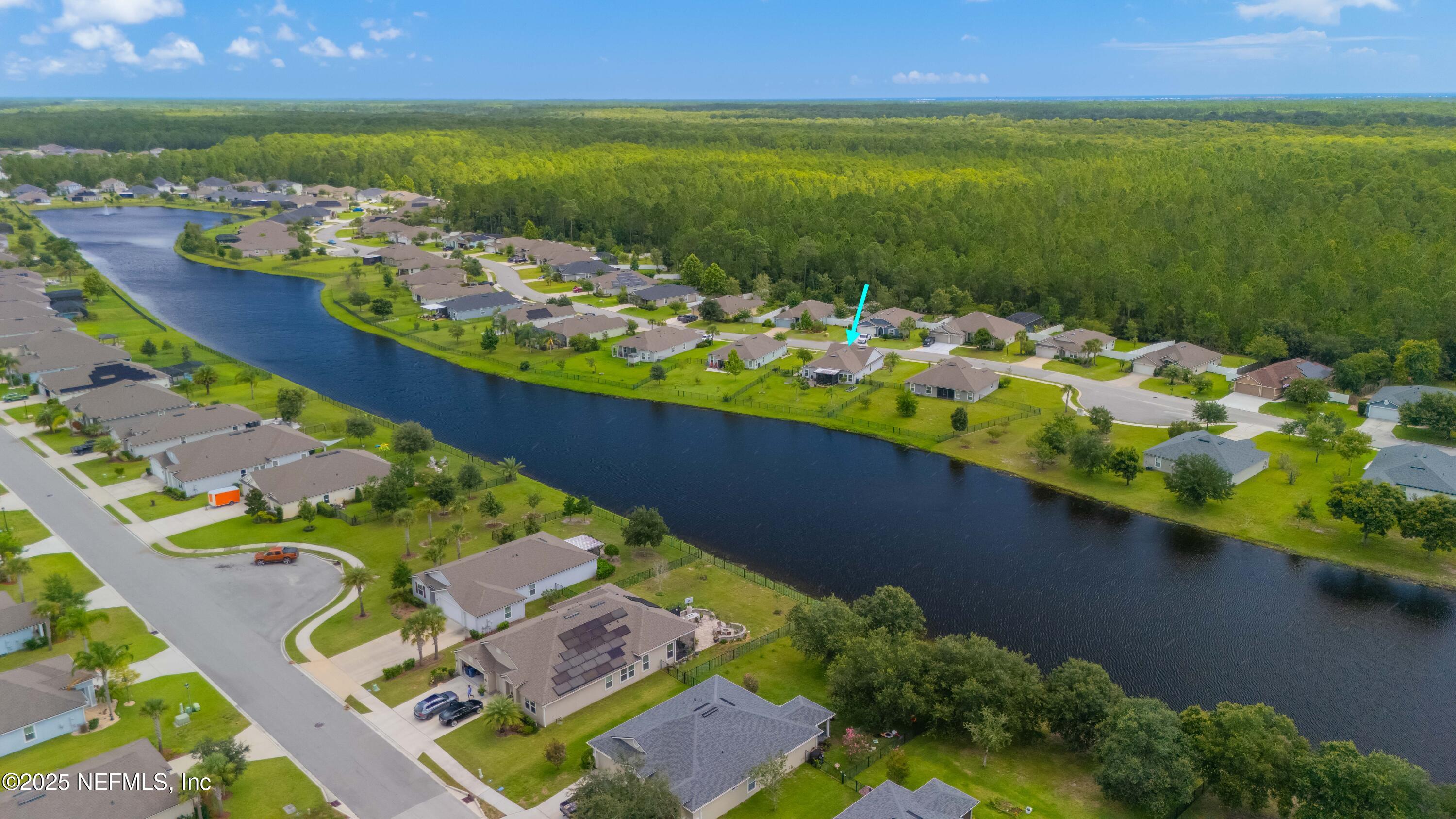 333 Old Hickory Forest Road St. Augustine, FL 32084 - Photo 53 of 62 an aerial view of a house with a lake view