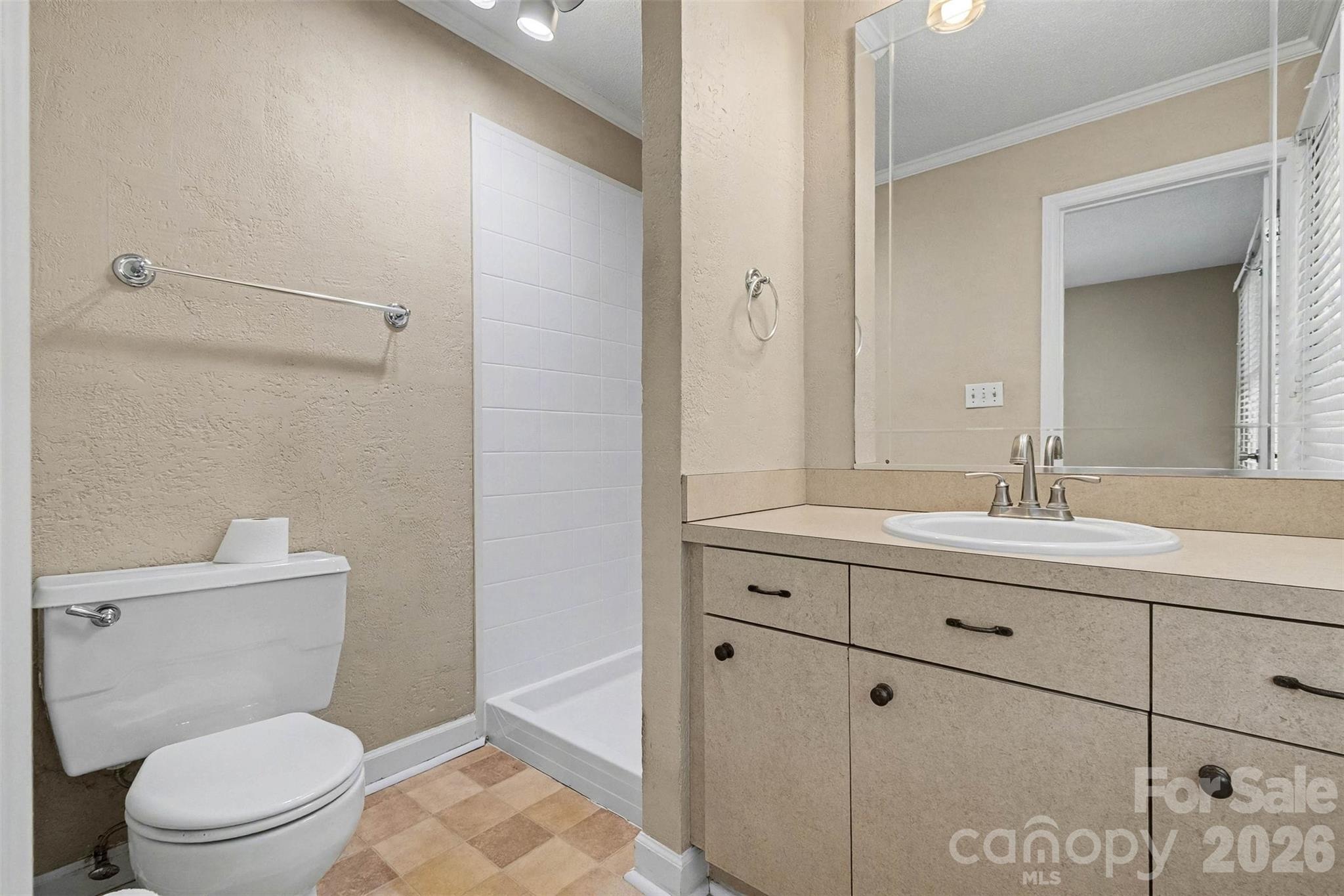 1388 Smith Farm Road Lincolnton, NC 28092 - Photo 10 of 19 a bathroom with a toilet a sink a mirror and vanity