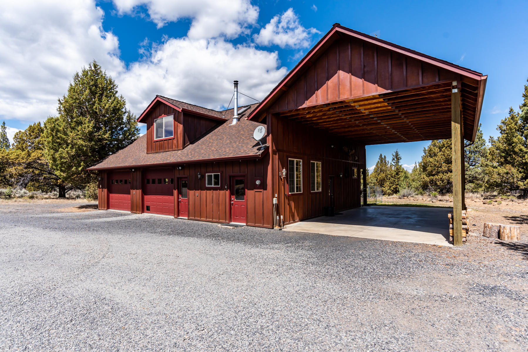 61070 Groff Road Bend, OR 97702 - Photo 25 of 30 25-Detached Shop wtih Covered RV Parking