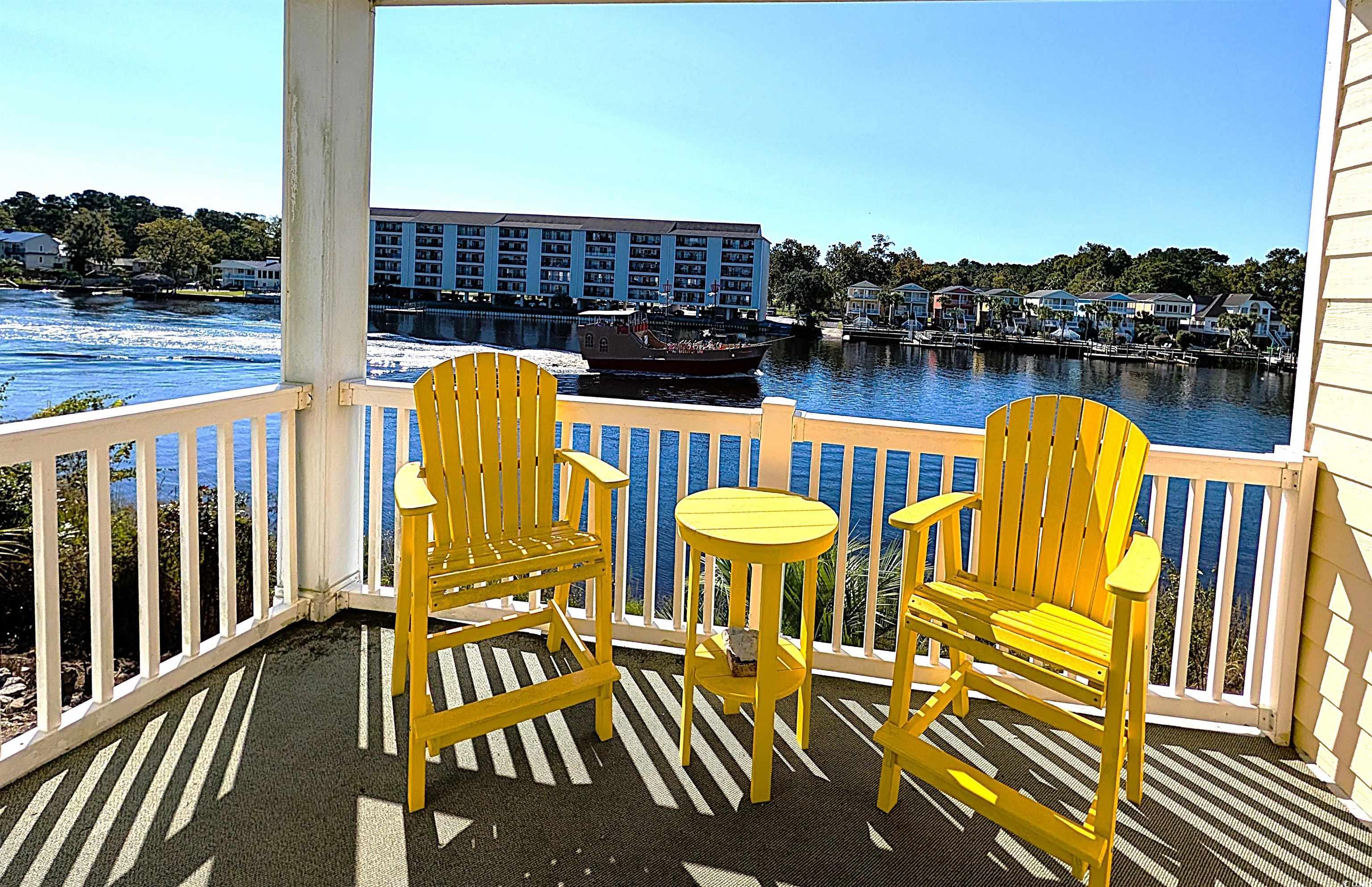 1512 Lanterns Rest Road, Unit 201 Myrtle Beach, SC 29579 - Photo 14 of 23 Balcony featuring a water view