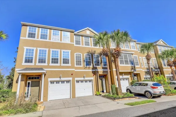 a view of an outdoor space and basketball court