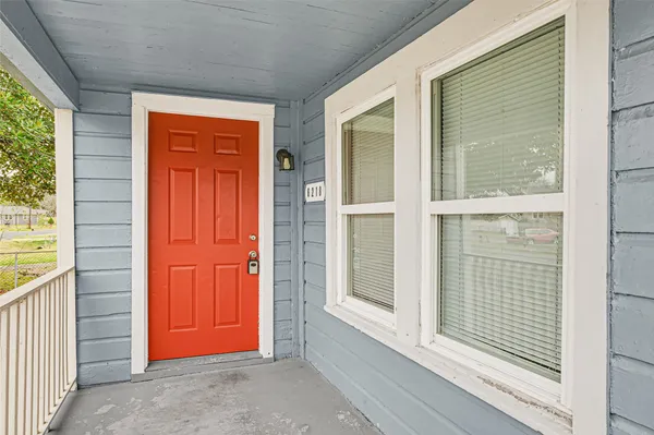 a view of front door