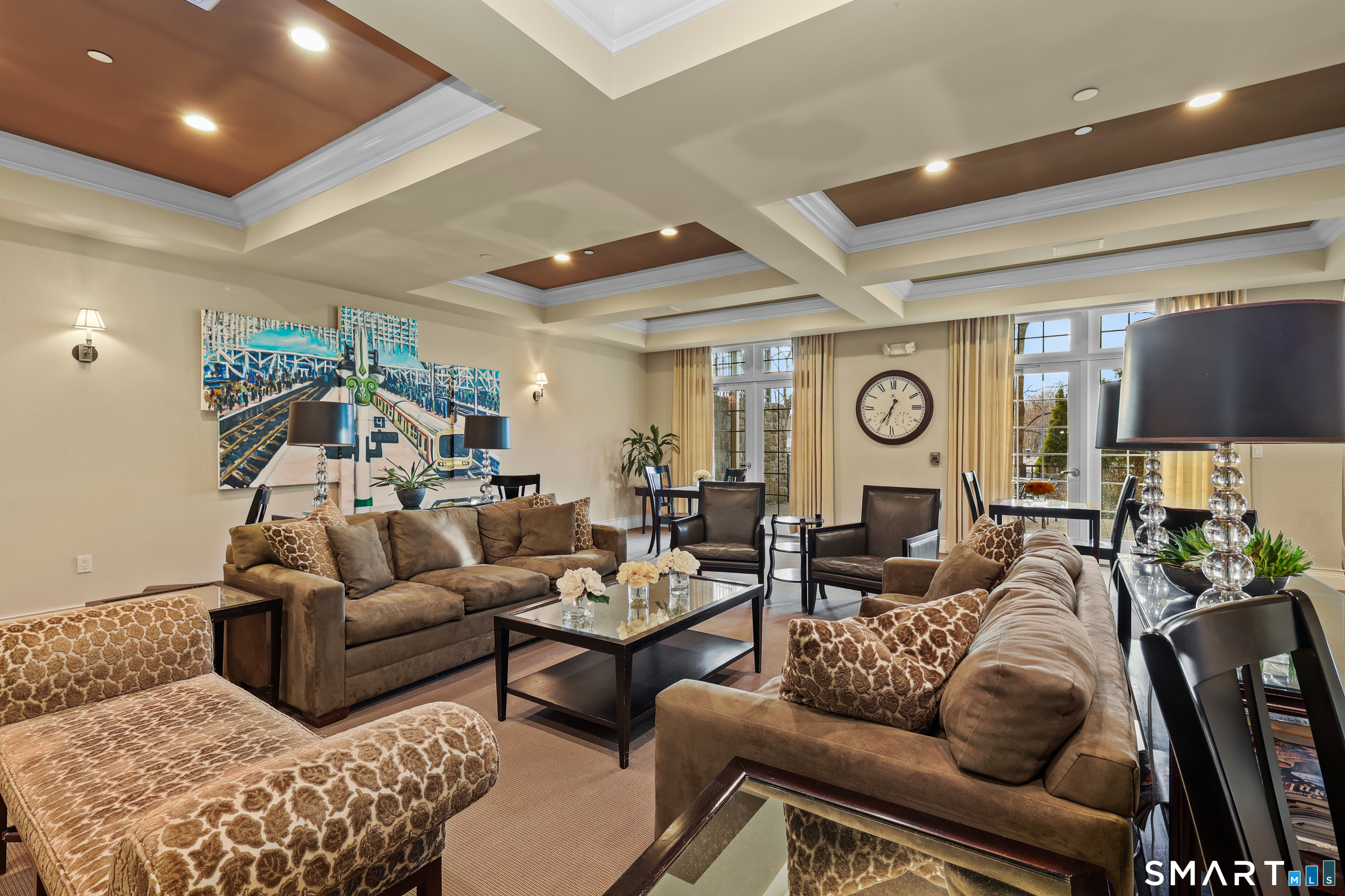 50 Stone Ridge Way, Unit 2A Fairfield, CT 06824 - Photo 28 of 36 a living room with furniture and a large window