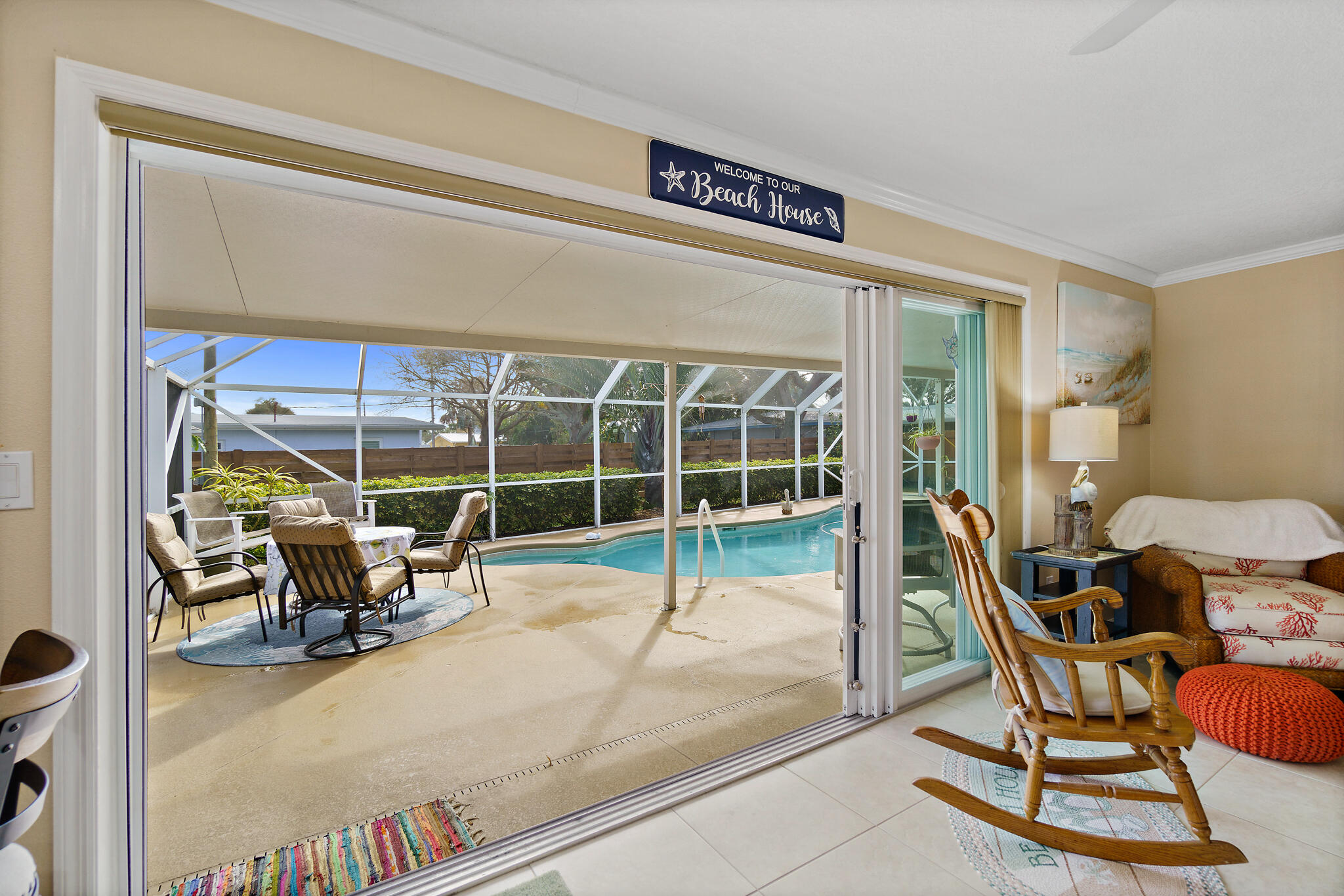 560 Capri Road Cocoa Beach, FL 32931 - Photo 15 of 31 a view of a room with gym equipment