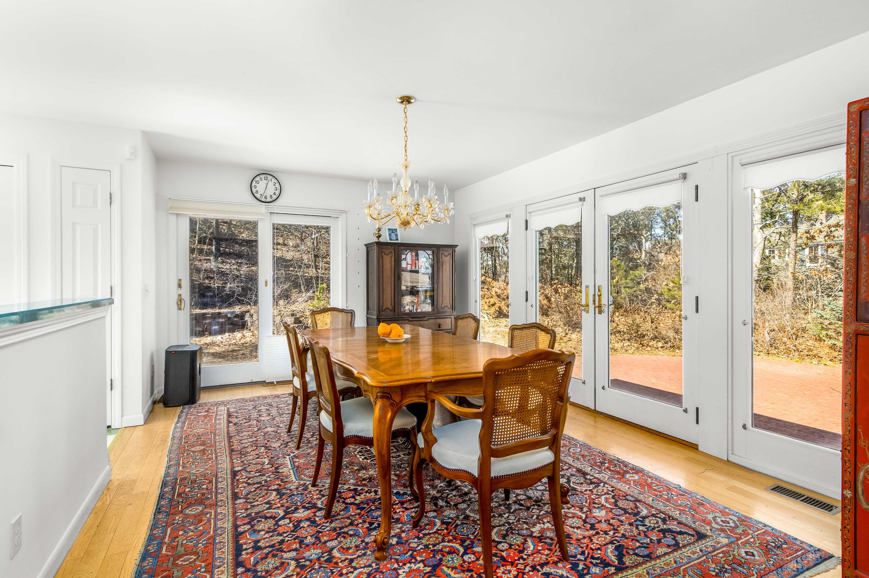 104 Seapine Road North Chatham, MA 02650 - Photo 16 of 36 a view of a dining room with furniture window and wooden floor