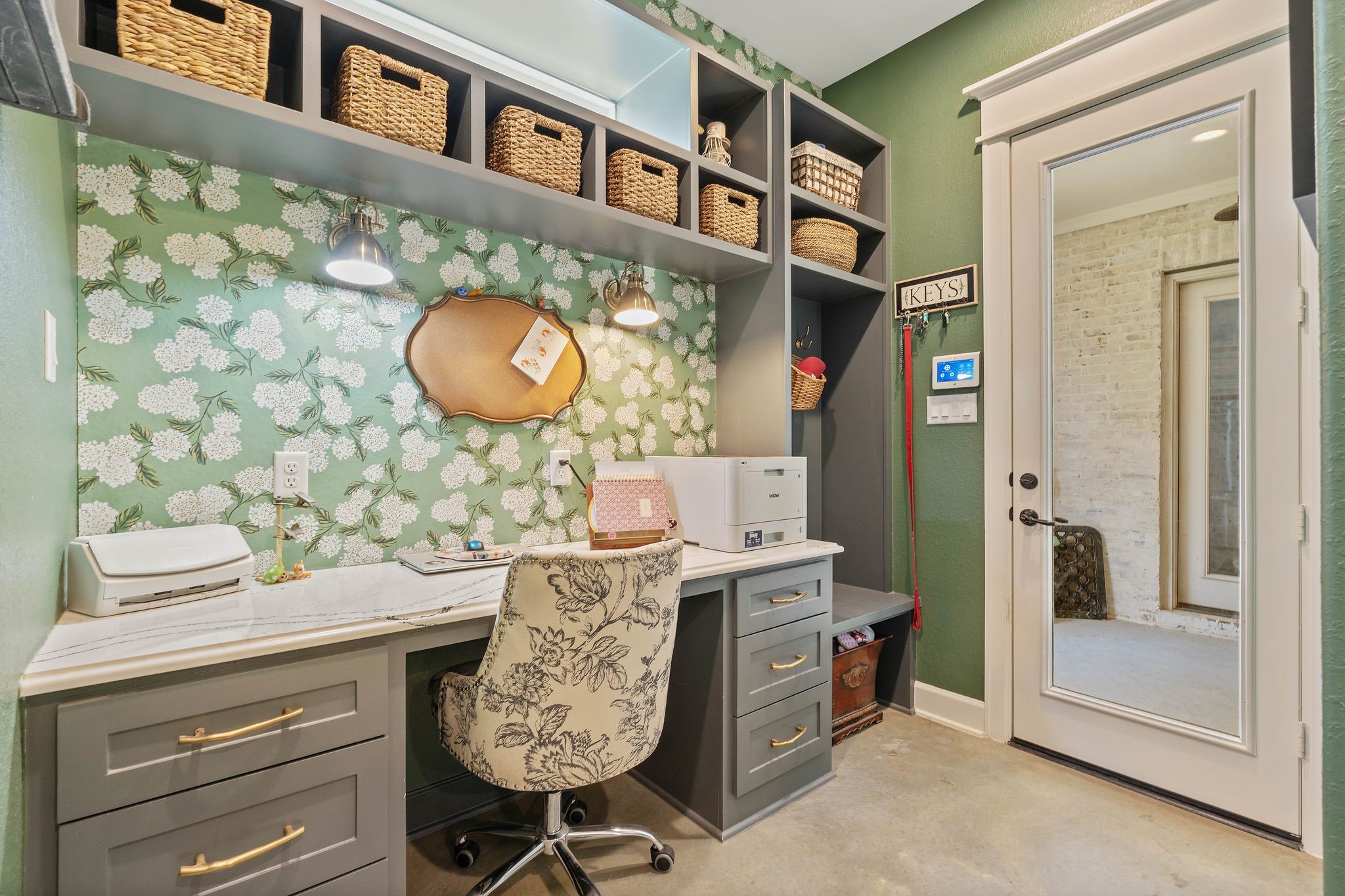126 Fluorite Court Huntsville, TX 77340 - Photo 26 of 50 a bathroom with a granite countertop sink a vanity and a mirror