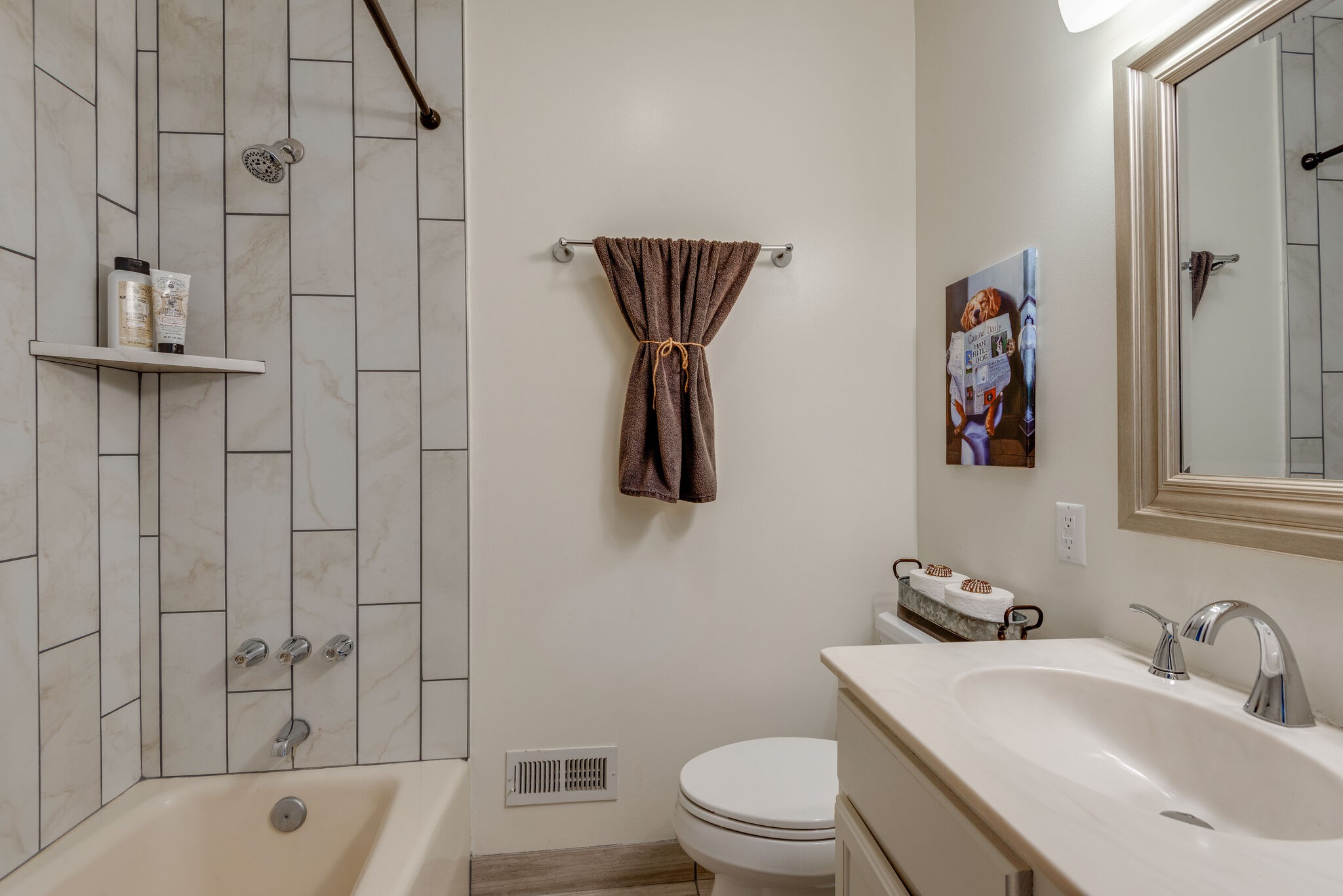 6201 Ladd Road Franklin, TN 37067 - Photo 21 of 28 a bathroom with a sink a toilet and shower